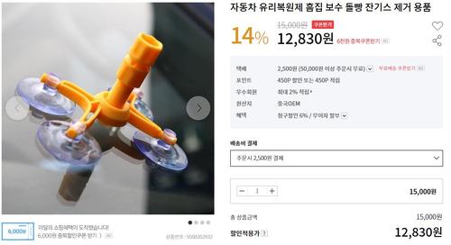 자동차 유리 복원제