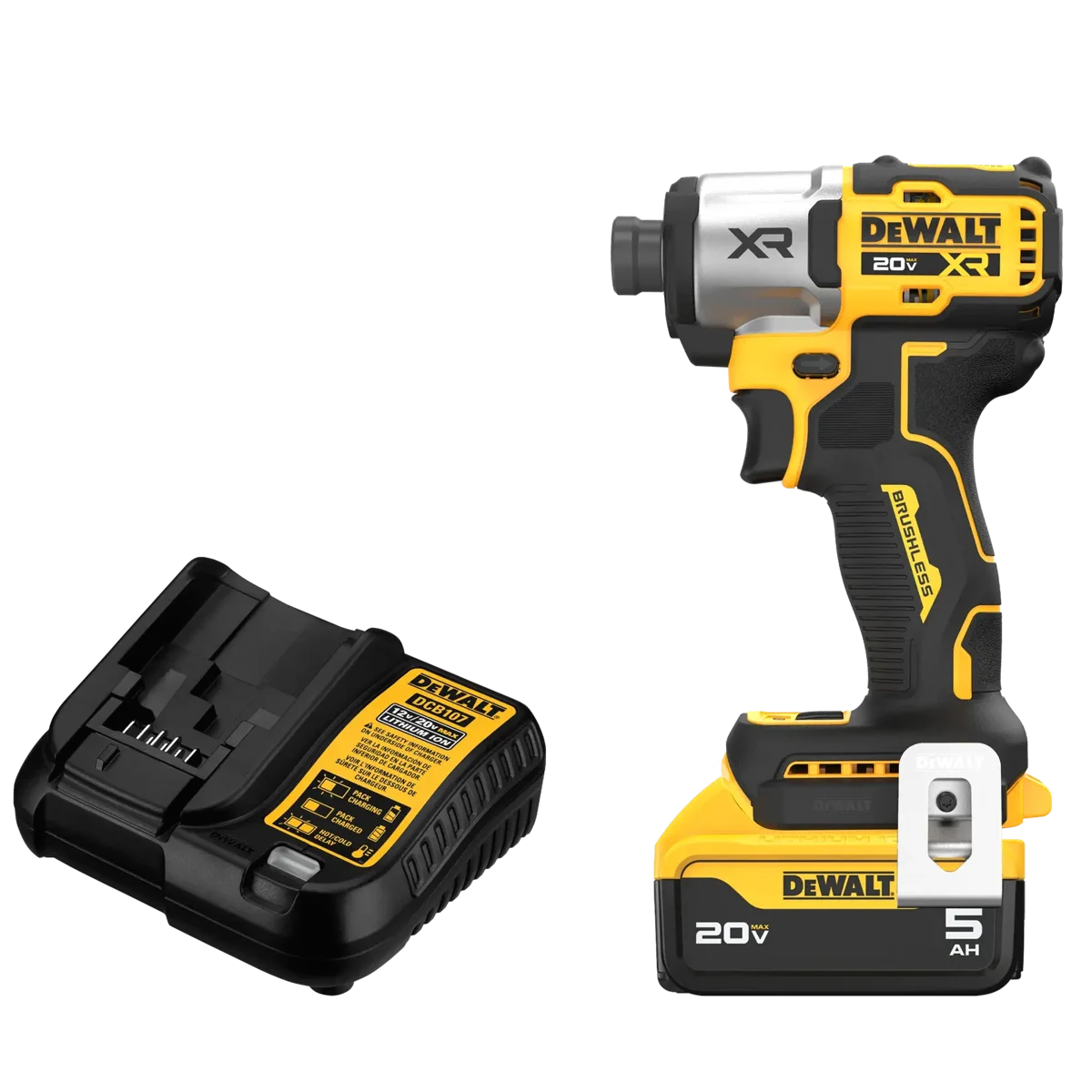 디월트 DCF845P1 20V MAX XR 브러시리스 3단속도 임팩트드라이버(키트)